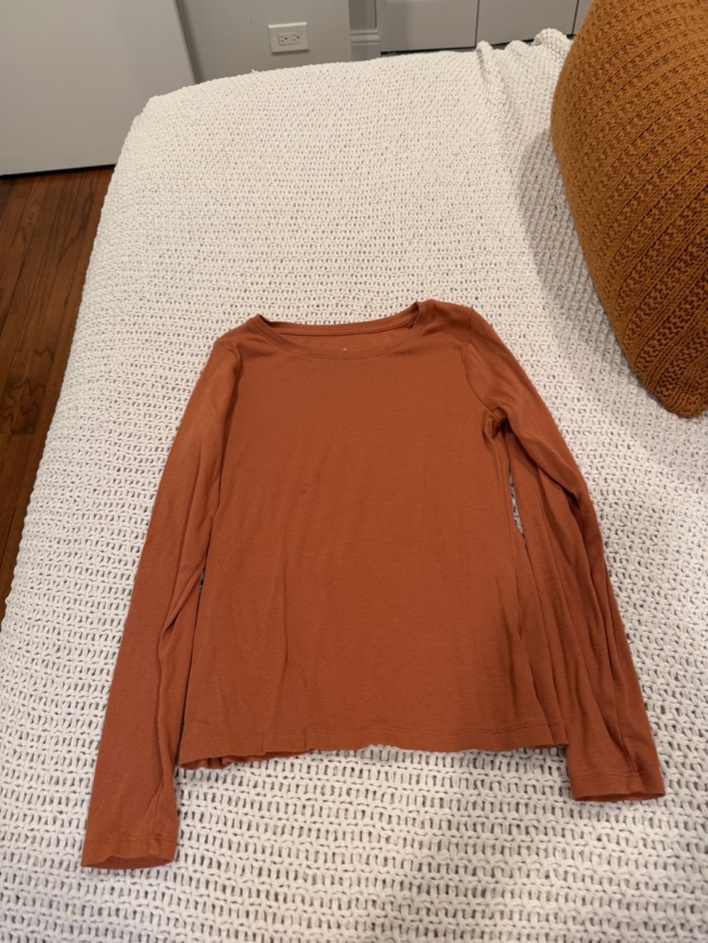 a new day Long Sleeve Tee in Rust Orange